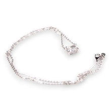 Load image into Gallery viewer, Square Pendant Necklace - White Gold Plated Sterling Silver
