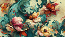 Load image into Gallery viewer, Wave Of Florals Decoupage Paper - 24&quot; x 33&quot;

