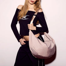 Load image into Gallery viewer, Chloe Nylon Crossbody Moonbag - Stone
