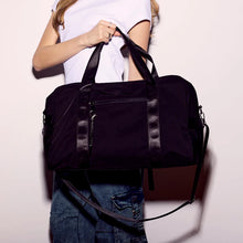 Load image into Gallery viewer, Serena Nylon Weekender - Black
