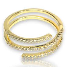 Load image into Gallery viewer, Spiral Ring - 18K Gold Plated Sterling Silver
