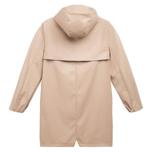 Women's Long Classic Rain Jacket - Cobblestone