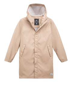 Women's Long Classic Rain Jacket - Cobblestone