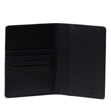 Load image into Gallery viewer, Raynor Passport Holder - Black Vegan Leather
