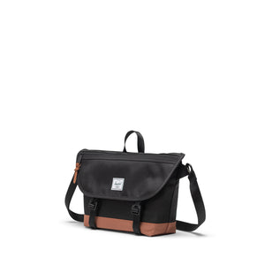 Cove Messenger Small - Black/Saddle Brown