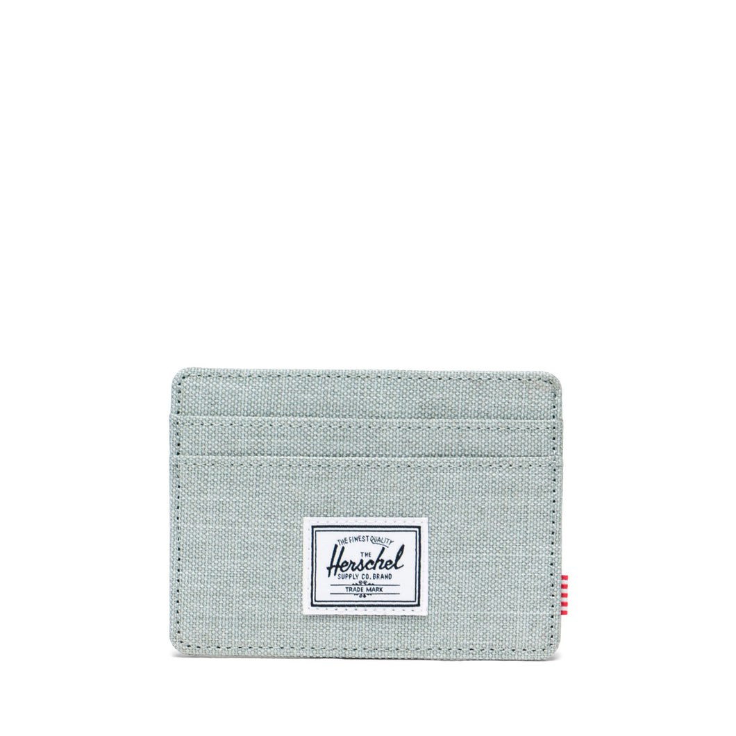 Charlie Cardholder - Iceberg Green Crosshatch