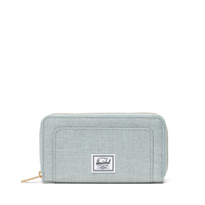 Thomas Wallet - Iceberg Green Crosshatch