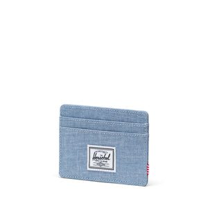 Charlie Cardholder - Ashley Blue Crosshatch