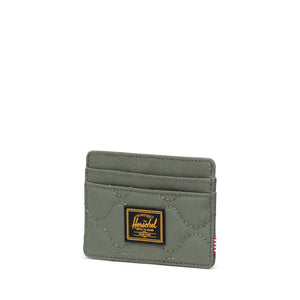Charlie Quilted Capsule Cardholder - Beetle