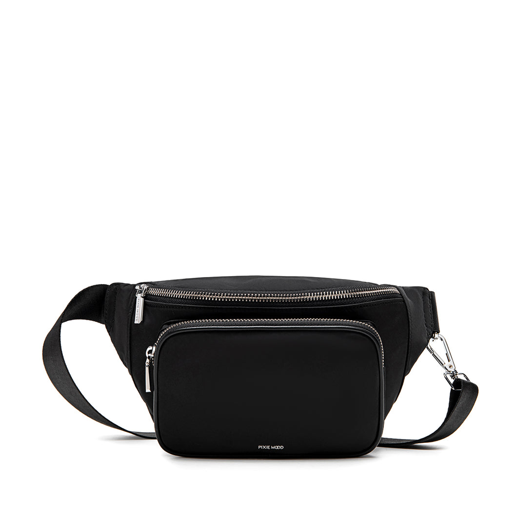 Aaliyah Fanny Pack - Black Nylon