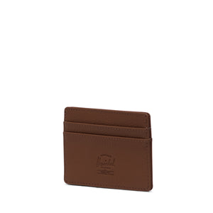 Charlie Cardholder, Vegan Leather - Saddle Brown