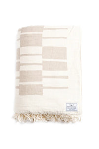 Vance Fleece Throw - Beige