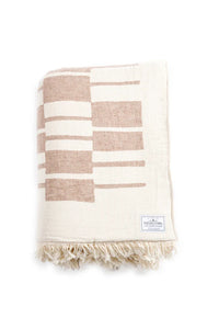 Vance Fleece Throw - Walnut