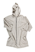 Load image into Gallery viewer, Dover Wool Zip Poncho - Grey
