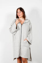 Load image into Gallery viewer, Dover Wool Zip Poncho - Grey
