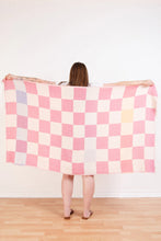 Load image into Gallery viewer, The Beckon Checkered Towel - Pink Mix
