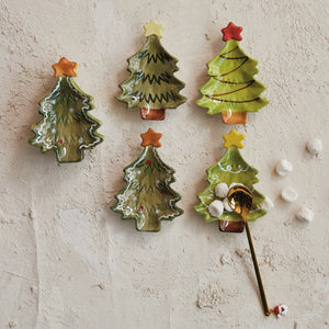Hand Painted Stoneware Tree Dish