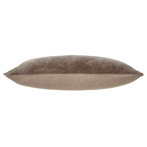 Vera Velvet Pillow, Mushroom - 16x24