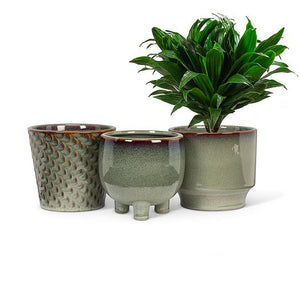 Small Shaped Planter - Green