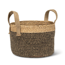 Load image into Gallery viewer, Round Handles Baskets - Jute&amp;Cotton
