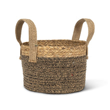 Load image into Gallery viewer, Round Handles Baskets - Jute&amp;Cotton
