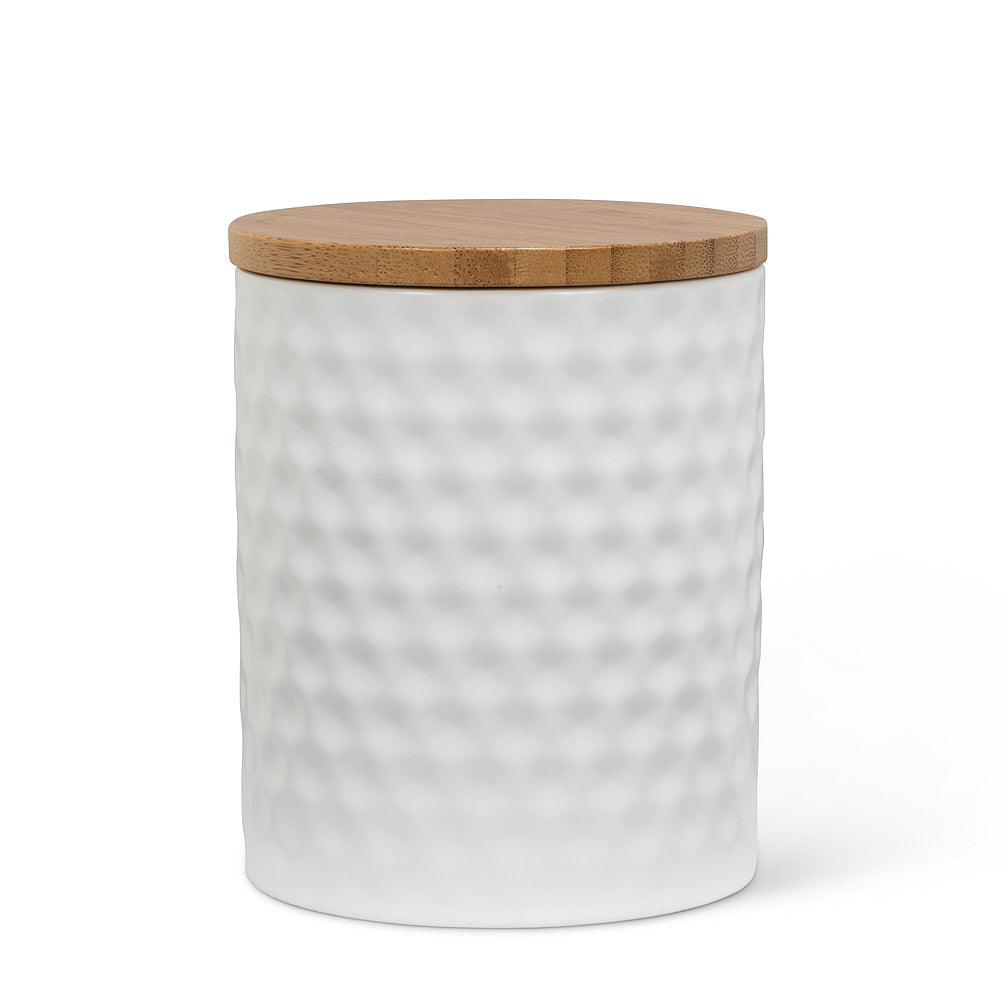 Textured Canister with Lid