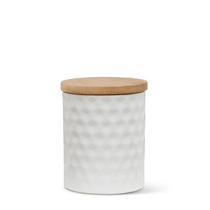Textured Canister with Lid