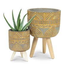 Load image into Gallery viewer, Arch Line Tripod Planter - Gold
