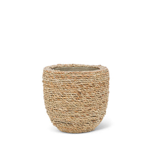 Seagrass Covered Planter