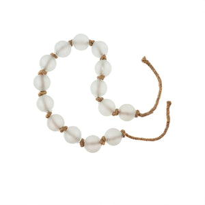 Beach Glass Beads - White