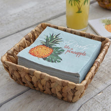 Load image into Gallery viewer, Palma Woven Square Tray - Small Natural
