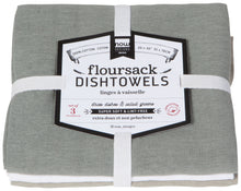 Load image into Gallery viewer, Tea Towel Floursack - Grey/ White/ Moonstruck
