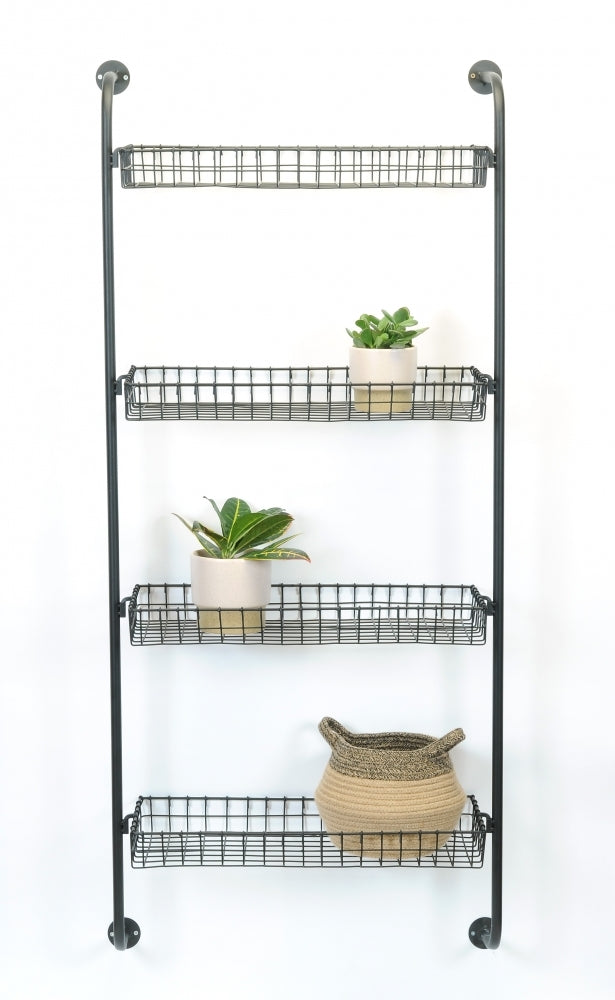 Wire Wall Shelf - 4 Shelves