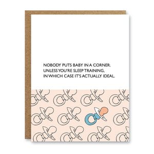 Baby In A Corner - Card