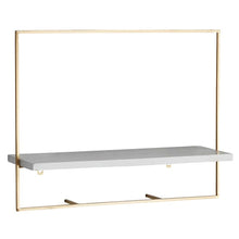Load image into Gallery viewer, Brass Wall Shelf
