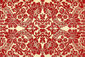 Decoupage Paper - Red Damask