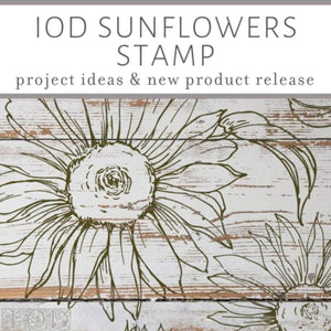 Sunflower IOD Decor Stamps