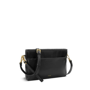 Jaelyn Pouch - Black Pleated