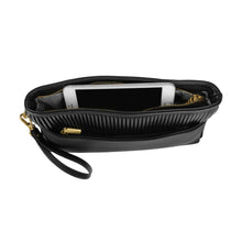 Load image into Gallery viewer, Jaelyn Pouch - Black Pleated
