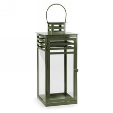 Load image into Gallery viewer, Khaki Green Metal Lantern - 2 Sizes
