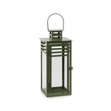 Load image into Gallery viewer, Khaki Green Metal Lantern - 2 Sizes
