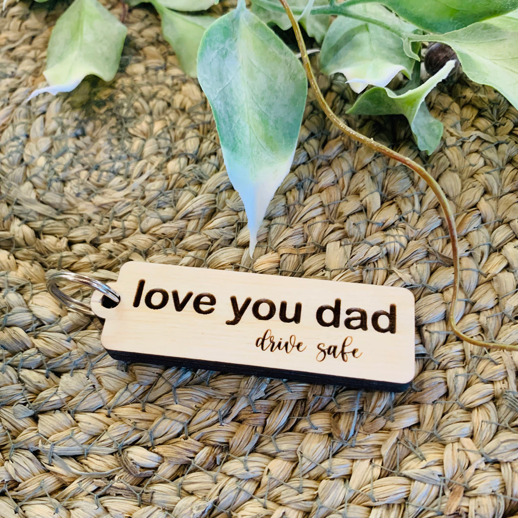 Love You Dad Key Tags