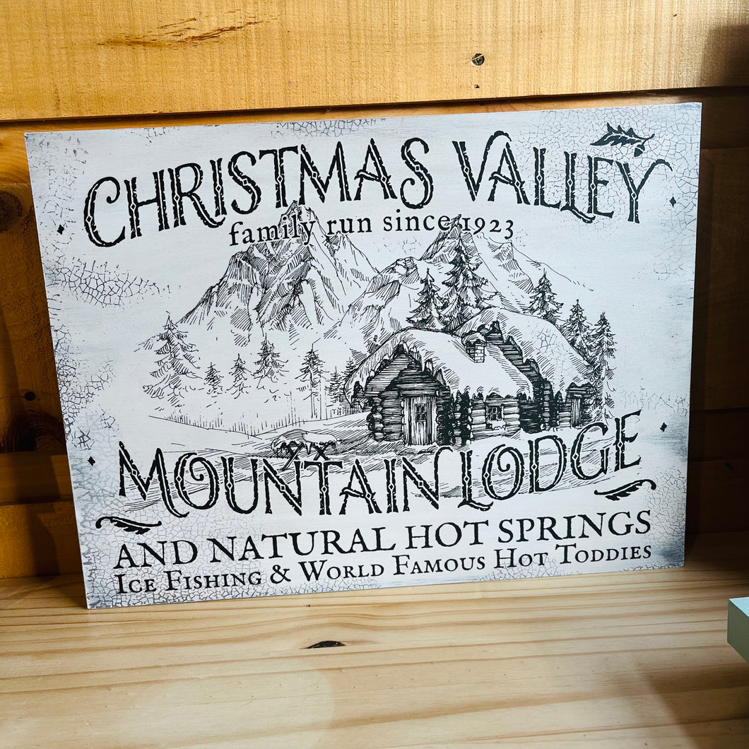 Mountain Lodge Sign