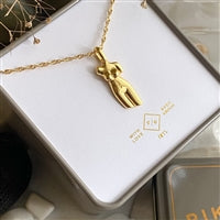 Load image into Gallery viewer, Beauvoir Female Torso Pendant Necklace
