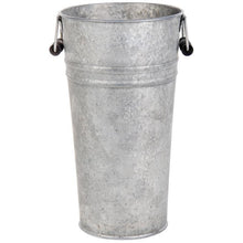 Load image into Gallery viewer, Old Zinc Sap Bucket with Black Wood Handles
