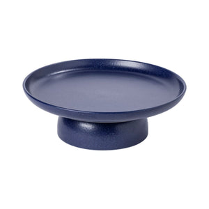 Pacifica Footed Serving Plate - Blueberry