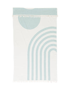Retro Curve Towel - Sage