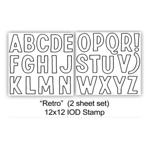 Retro IOD Decor Stamp