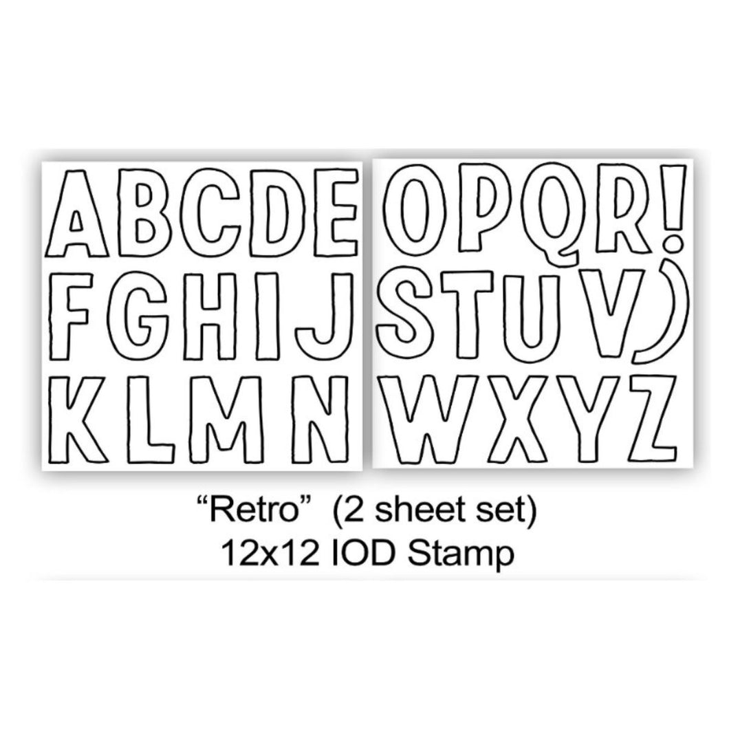 Retro IOD Decor Stamp