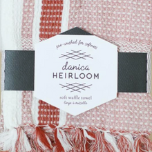 Load image into Gallery viewer, Heirloom Tea Towel Soft Waffle - Clay

